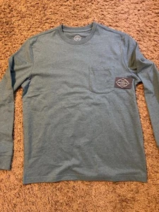 Men’s Saint John’s Bay Crewneck Pocket Sweatshirt Laguina Teal NWT Large - Picture 1 of 4