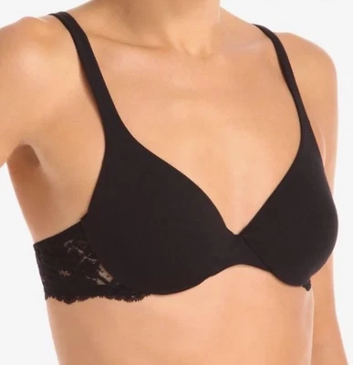 LA PERLA 906532 Souple черный пуш-ап на косточках декольте кружевной бюстгальтер 32C новый с Ярлыками - Изображение 1 из 4