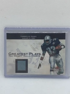 2001 Fleer Premium Greatest Plays Trikot Tony Dorsett Dallas Cowboys - Bild 1 von 4