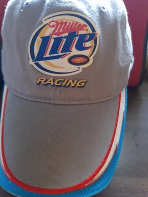 SOMBRERO WALLACE OXIDADO NASCAR DE COLECCIÓN ÚLTIMA LLAMADA #2 PENKE RACING MILLER LITE AJUSTE FLEXIBLE Foto 1 de 4