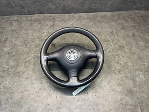 VW Passat 3B 3BG Golf 4 IV Lenkrad 3 Speichen Lederlenkrad #34105 - Picture 1 of 6