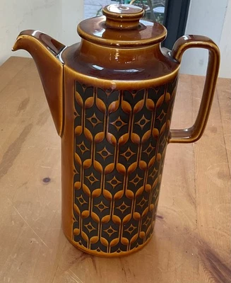 Vintage Hornsea Heirloom Brown Coffee Pot Mid Century Retro 1970s (26cm high) - Image 1 of 4