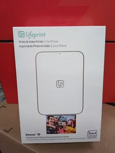 Lifeprint Portable Photo Video Printer for iPhone 3" x 4.5" - White - Picture 1 of 2