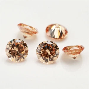 100pcs Round Colors Loose Cubic Zirconia AAAAA CZ stone Gemstone Jewelry 1.0~6mm - Picture 1 of 18