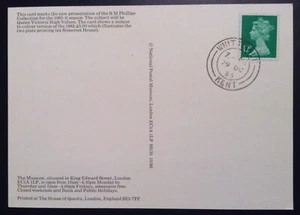 GB QEII 1985 12p Machin Definitive on Postal Museum Card Cover, Whitstable CDS - Picture 1 of 2
