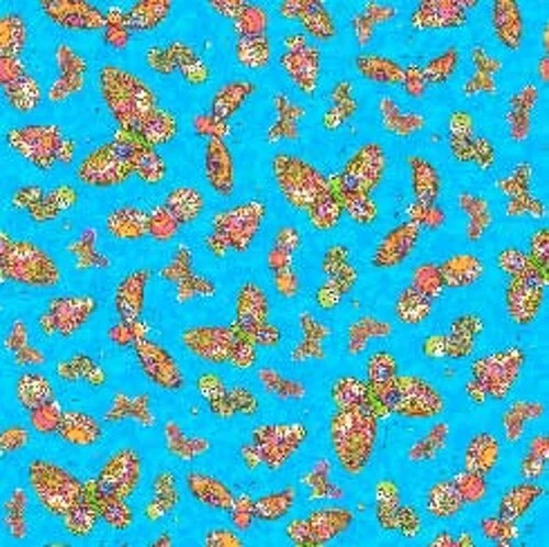 SUNBRIGHT - BUTTERFLY TOSS 28925 B 100% Tela Algodón Precio por yd Foto 1 de 1