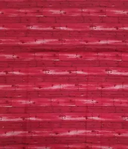 YB2, New, 44" x 70", 100% Cotton, Marcus Brothers Textiles, Red Wooden Planks - Picture 1 of 3
