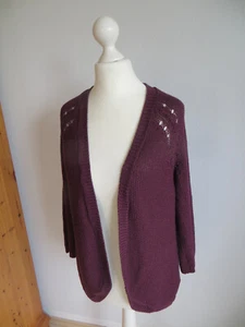 Damen Strickjacke Cardigan weinrot Gr. S von H&M - Bild 1 von 3
