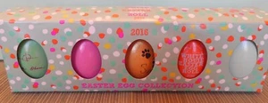 WHITE HOUSE EASTER EGG ROLL 2016 SET/5 EGGS OBAMA ERA WITH SUNNY & BO GOLD EGG - Picture 1 of 9