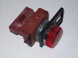 GE GENERAL ELECTRIC CENA P9XLRD SPIA ROSSA CON P9PDNF0 E LAMPADINA P687 - Foto 1 di 5