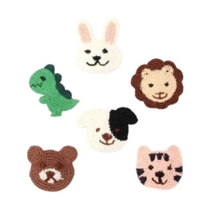 Novedad Crochet Tejido Animal Cara Motivo Cabello Sleepie Bendie Slide Clip a Presión - Imagen 1 de 10
