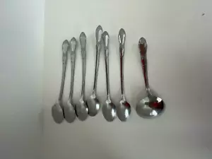 Oneida Ltd Wm Rogers FENWAY DAYDREAM 6 Iced Teaspoons & 1 Ladle Silverware - Picture 1 of 7