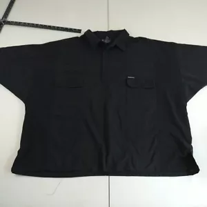 Camisa solo para miembros para hombre 5XLT pulóver negra manga corta comodidad papá trabajo - Imagen 1 de 10