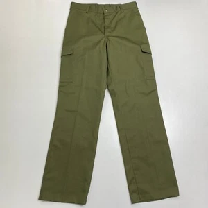 Vintage 80s Boy Scouts Of America BSA Official Pants Mens 33x33 Green Pockets - Picture 1 of 17