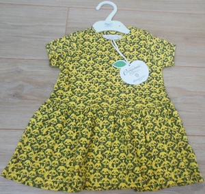 Organic cotton dress Bonnie Baby girl panda 9-12 m BNWT designer - Picture 1 of 2