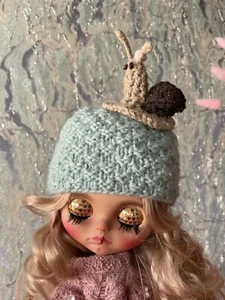 Cappello Blythe bambola lavorato a mano, cappello all'uncinetto per Blythe, cappello invernale Blythe, vestito - Foto 1 di 6