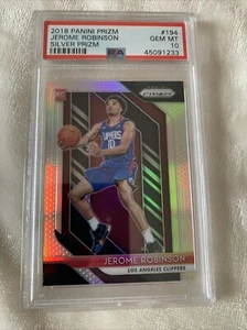 2018-19 Panini Prizm Silver Prizm Jerome Robinson #194 PSA 10 GEM MT Rookie RC - Bild 1 von 2