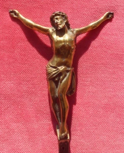 Petit Christ En Métal Doré à Fixer N° 2 ! - Bild 1 von 3