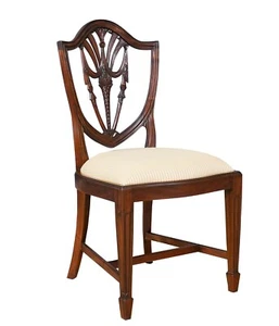 NDRSC040, Niagara Furniture, Drape Carved Shield Back Side Chair - Picture 1 of 11