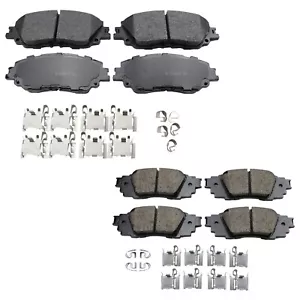 Akebono ProACT Front & Rear Ceramic Brake Pads Kit for UX200 UX250h Avalon Camry - Picture 1 of 1