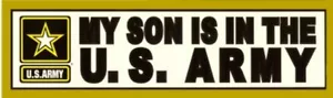 My Son is in the Army Star Bumper Sticker - Picture 1 of 1
