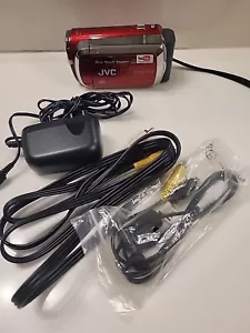 JVC Everio S GZ-MS120 Red Camera Camcorder W Power adapter Video Recorder - Picture 1 of 9