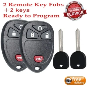 2 Replacement For 2007 2008 2009 Pontiac Torrent Key + Fob Alarm - Picture 1 of 6
