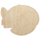 Baby Fuchs Wald Tier unvollendet Holzform Stück Ausschnitt zum Selbermachen Handwerk Projekte