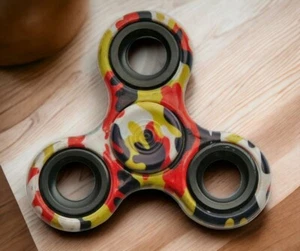 FIDGET SPINNER | Low-cost - Stainless Steel Bearings - Red Yellow Black 211426 - Picture 1 of 1
