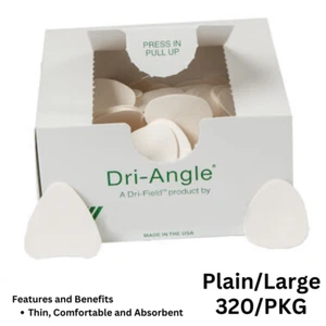 320/Pk Dri-Angle Dental Absorbent Cheek Saliva Control Cellulose Triangle, LARGE - Picture 1 of 1