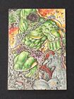 Marvel Hulk Sketch Card 1/1 By Norvien Basio Finding Unicorn Infinity Saga