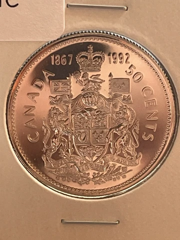 1867-1992 BU Canadian Half Dollar Cover