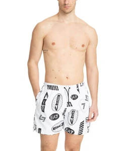 Emporio Armani EA7 swimming trunks men 7M000520AF13069F0043 White - Black - Picture 1 of 4