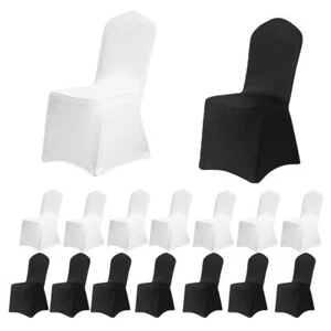 1-50PCS Chair Covers Full Seat Covers Spandex Lycra Stretch Party Wedding Xmas - Picture 1 of 22