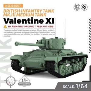 SS64557 1/64 Militär Modellbausatz British Valentine.XI Infanterie Panzer Mk.III - Bild 1 von 5