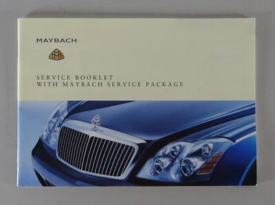 Scheckheft Maybach 57 + 62 + 57 S + 62 S Stand 08/2002 auf Englisch - Bild 1 von 4