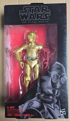 Boneco de ação Star Wars Black Series #29 C-3PO C-3P0 (base de resistência) 6" - Imagem 1 de 2