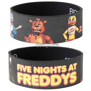 ONE Five Nights at Freddy's Videojuego Personaje LOGO Goma Pulsera Joyería - Imagen 1 de 3