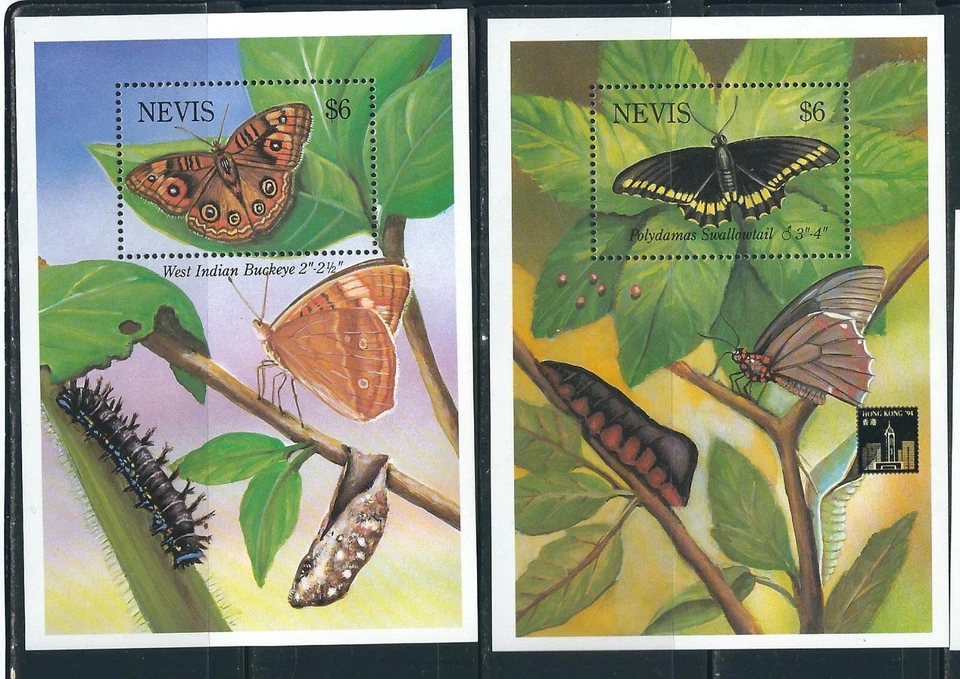 Nevis  SC # 802-803a Butterflies   . MNH - Image 1 of 1