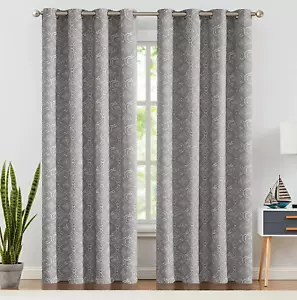 Cortinas de azulejos marroquíes Jinchan 90% apagado 84 pulgadas de largo para dormitorio gris entrel - Imagen 1 de 7