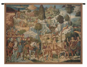 Capilla de los Magos Florencia tapiz italiano arte de pared colgante (nuevo) 38x54 pulgadas - Imagen 1 de 5