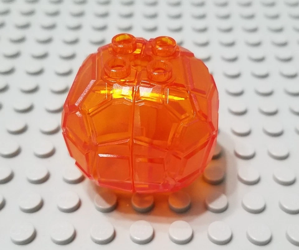 LEGO City Volcano Explorers Translucent Orange Vertical Rock Boulder - Image 1 of 1