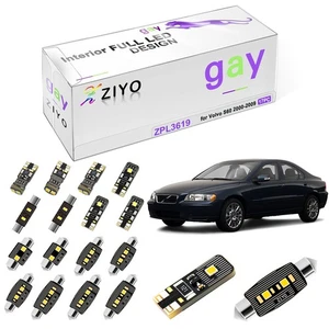 LED Interior Light Kit for Volvo S60 2000-2009 White Dome Light Bulbs Upgrade - Picture 1 of 9