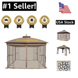 Insect-Resistant 10' x 10' Mosquito Netting - Ideal for Camping & Picnics - Picture 1 of 7