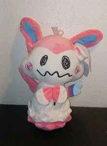 Pokemon Sylveon Mimikyu Plush Mashup Pokedoll Plush 14” Pink White Blue - Picture 1 of 4
