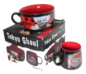 Tokyo Ghoul Ceramic Breakfast Cereal Coffee Box Set Bowl Cup Sui Ishida - Picture 1 of 12