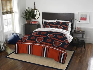 Chicago Bears Queen Comforter Bedding Set 5 Piece NFL Northwest Licensed - Picture 1 of 2