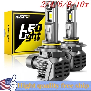 2/4X 2 sides 9012 HIR2 LED High Low Beam Headlights bulb 60W 6000K White Bright - Picture 1 of 21