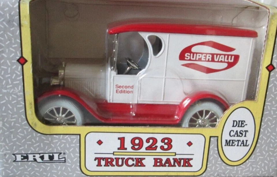 Ertl 9721 1/25 Super Valu Delivery Truck Bank Second Edition Die-Cast Metal - Image 1 of 1