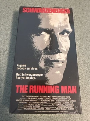 NEW SEALED 1987 VHS The Running Man Schwarzenegger Movie Jesse Ventura WATERMARK - Image 1 of 4